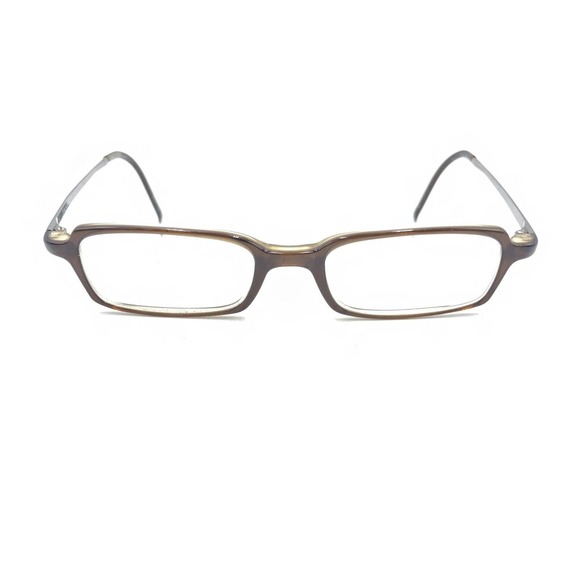 Prada VPR13E 8AR-1O1 Brown Rectangle Eyeglasses Frames 47-17 140 Italy Men Women - Picture 6 of 12